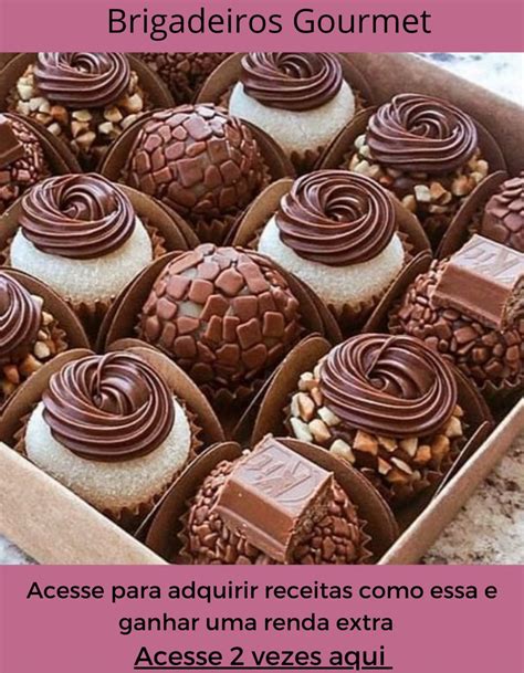 Brigadeiros gourmets Delícias caseiras Como fazer brigadeiro gourmet