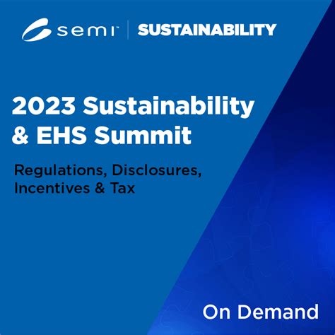 On Demand Sustainability And Ehs Summit 2023