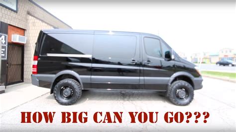 4X4 MERCEDES SPRINTER GETS BIGGER TIRES - YouTube