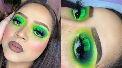 Neon Green Smokey Eye Tutorial Youtube