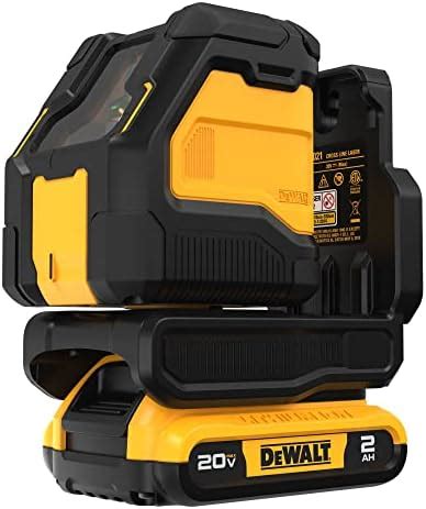 DEWALT 20 V MAX Kit de nivel láser láser de línea cruzada verde