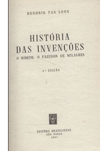 Sebo do Messias Livro Marcha do Tempo História das Invenções