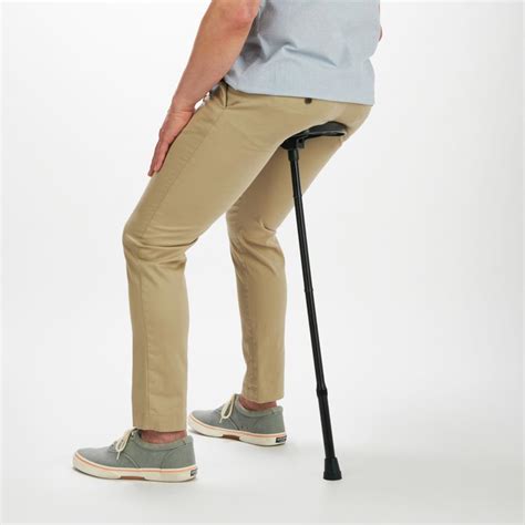 The Foldable Chair Cane - Hammacher Schlemmer