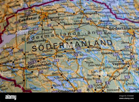 map of södermanland Stock Photo - Alamy