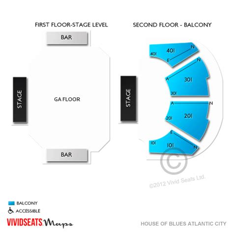 House of Blues Atlantic City Seating Chart | Vivid Seats