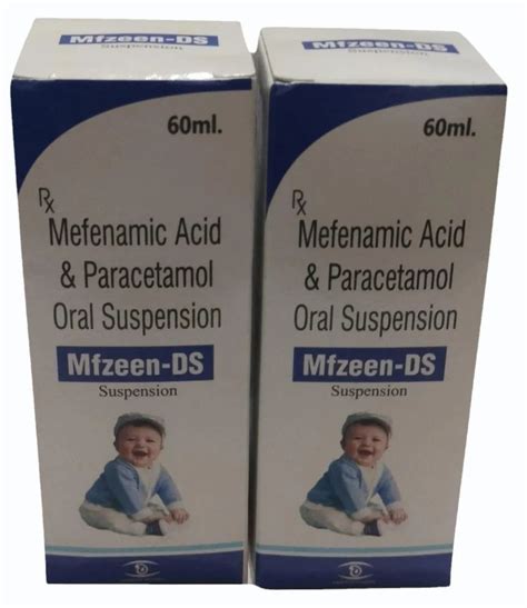 Mfzeen Ds Mefenamic Acid Paracetamol Oral Suspension At Rs Bottle In