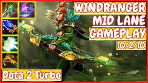 Windranger Mid Lane Gameplay Dota Turbo Youtube