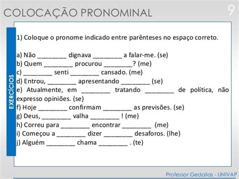 Colocação pronominal