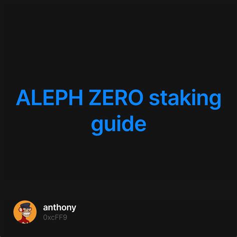 Aleph Zero Staking Guide Collection Opensea