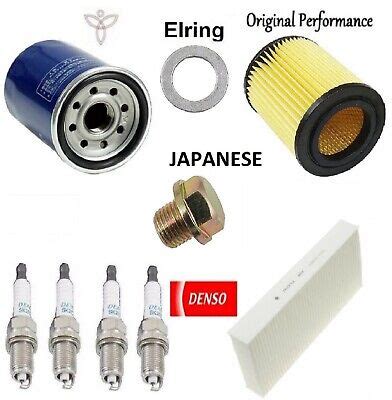 Tune Up Kit Cabin Air Oil Filters Plugs Oil Drain Plug For Honda Cr V