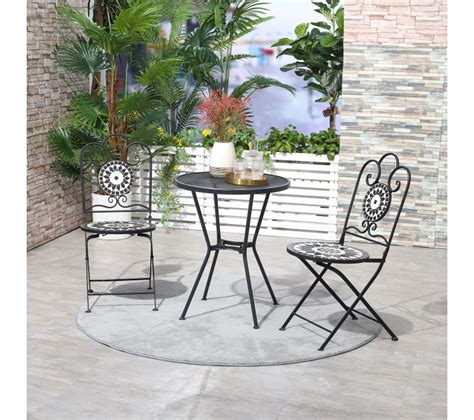 Lot De Chaises De Jardin Pliables Dani Noir Et Blanc Chaise