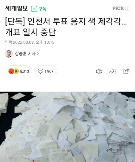 블라인드 블라블라 부정선거 의혹