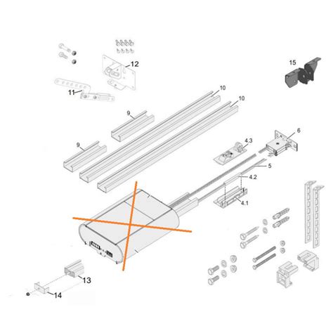 Rail De Roulement De Motorisation Magic 1000 Et Magic 600 Pour Portes