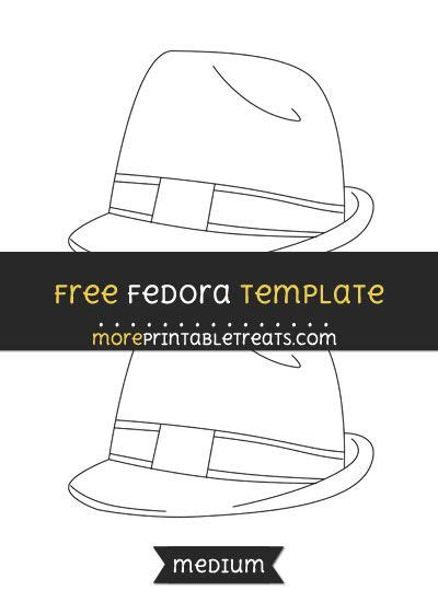 Printable Fedora Hat Pattern