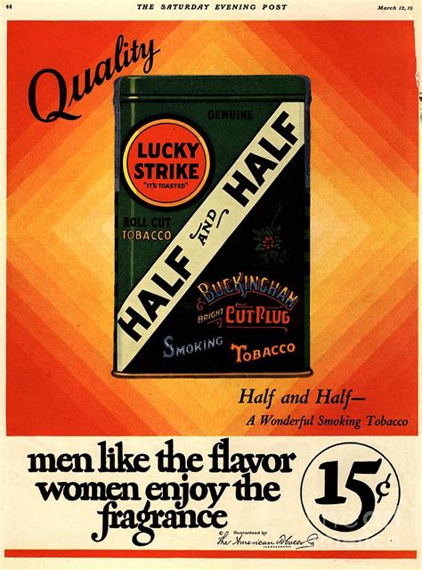 Lucky Strike 1930s Usa Cigarettes Drawing By The Advertising Archives