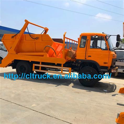 8m3 Truck Skip Bin Loader Small Garbage Truck With Bins Skip Loader