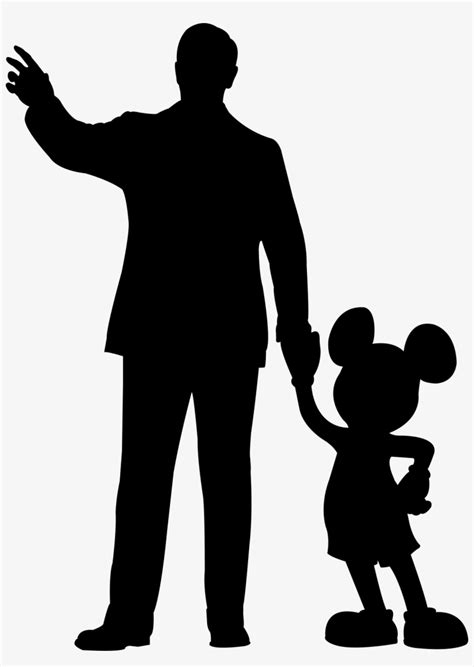 Walt Disney Mickey Mouse Silhouette Transparent PNG - 1273x1731 - Free ...