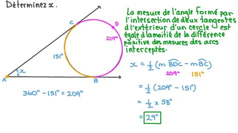 Vidéo question Déterminer la mesure dun angle connaissant la mesure