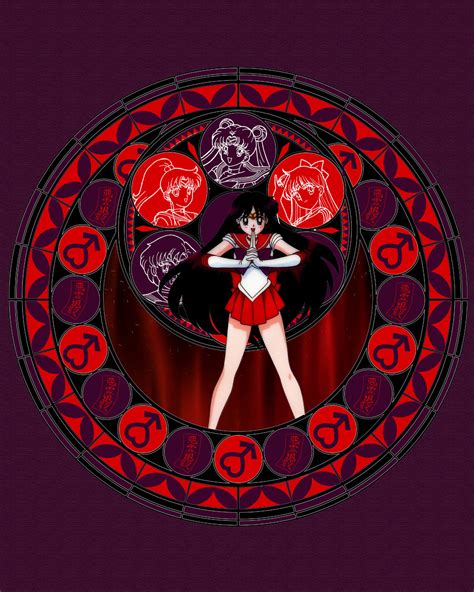 Sailor Mars Stained Glass By Electra0319 On Deviantart