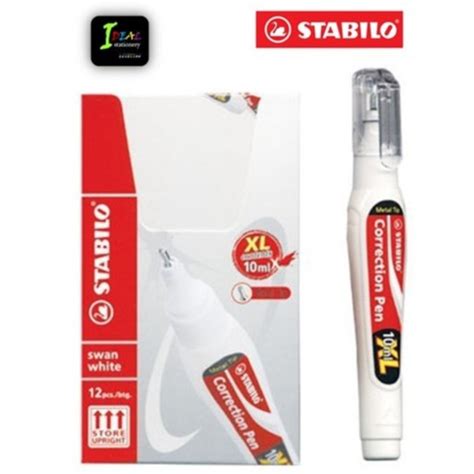 Stabilo Correction Pen Swan White 10ml BOX 12pcs Shopee Malaysia