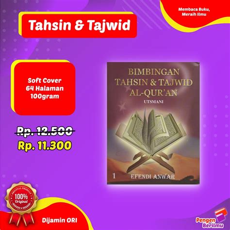 Jual Bimbingan Tahsin Dan Tajwid Alquran Utsmani Dewasa Jilid Buku