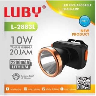 Jual Headlamp Luby Led L Senter Kepala Watt Cas Ulang Indonesia