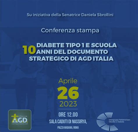 CONFERENZA STAMPA In SENATO DIABETE TIPO 1 E SCUOLA 10 ANNI DEL