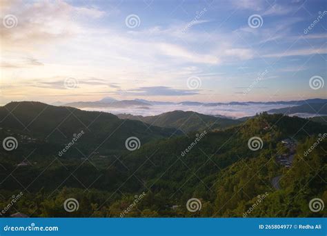 View of Beautiful Sunrise at Kundasang, Kota Kinabalu Stock Image ...