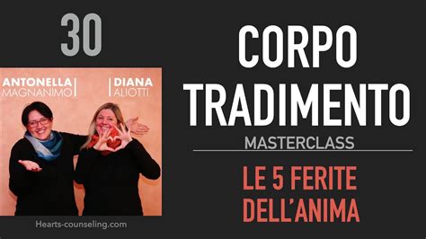 Promo Masterclass Le Ferite Dell Anima Corpo Tradimento Youtube