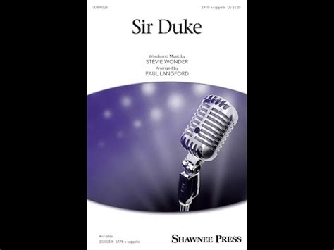 Song - Sir Duke - Choral and Vocal sheet music arrangements