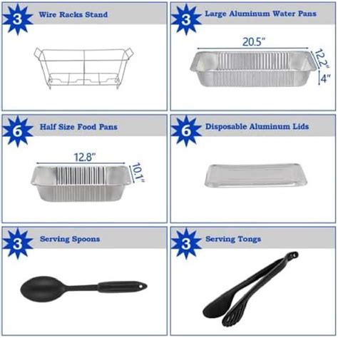 24 Pieces / 48 Pieces Chafing Dish Buffet Set Disposable - Bed Bath & Beyond - 39171707