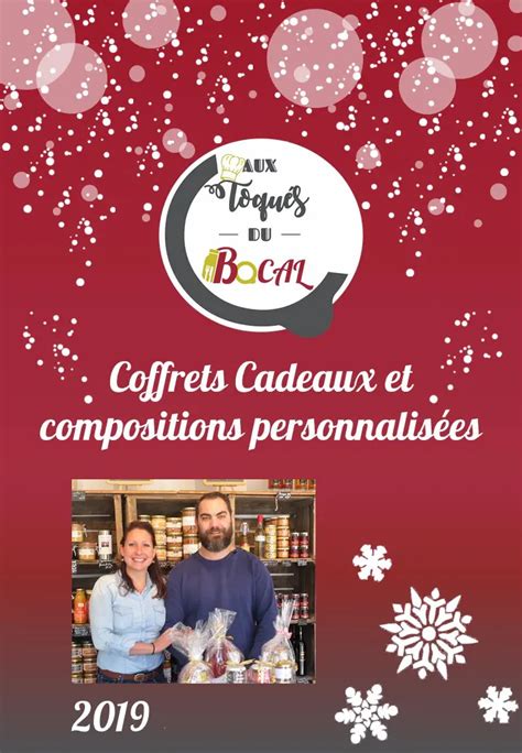 Le catalogue coffrets cadeaux est arrivé Aux toqués du bocal