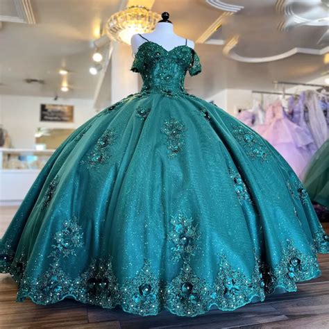 Vestidos De Quinceañera Verde Esmeralda 2024 Princesa Dulce 16 Años Vestidos De Fiesta De