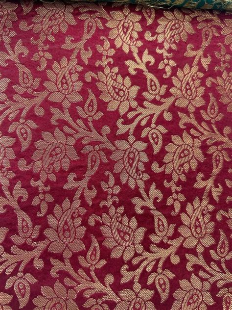 Silk Plain Banarasi Jacquard Fabric At ₹ 249 Meter In Surat Id