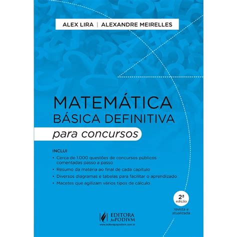 Matem Tica B Sica Definitiva Para Concursos Edi O Em