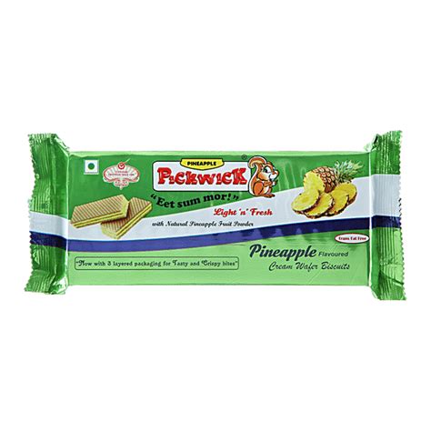 Buy Pickwick Wafer Biscuits Pineapple Flavor 100 Gm Pouch Online At The