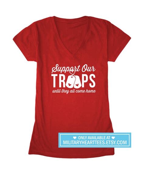 Red Friday Tshirt Support Our Troops Shirt By Militaryhearttees