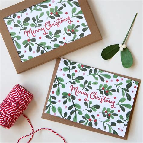 Luxury Christmas Cards | Mistletoe Berry Design