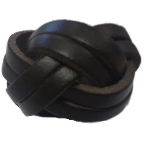 leather plaited woggle