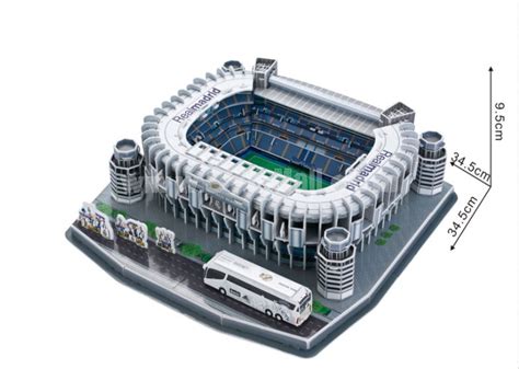 Cute & Novel DIY 3D Jigsaw Puzzle Model Football Stadium Series - The Santiago Bernabeu Football ...