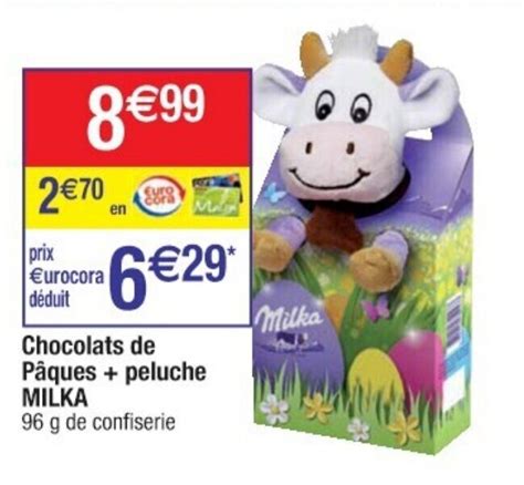 Promo Chocolats De P Ques Peluche Milka Chez Cora