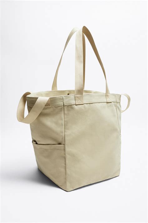 Zara Xl Canvas Tote Bag Big Apple Buddy