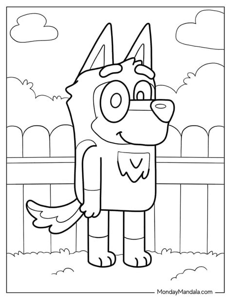 36 Bluey Coloring Pages Free PDF Printables