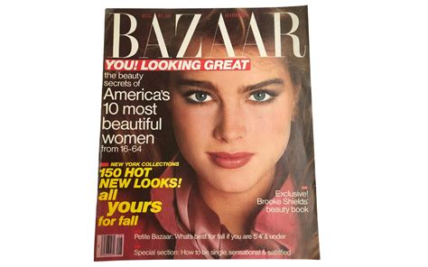 1981 Harpers Bazaar Magazine I Brooke Shields Cover I Harpers Bazaar