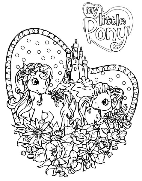 My Little Pony Castle Coloring Page Coloring Pages