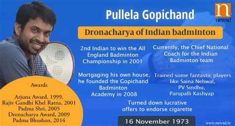 pullela gopichand  player  coach  indian badminton