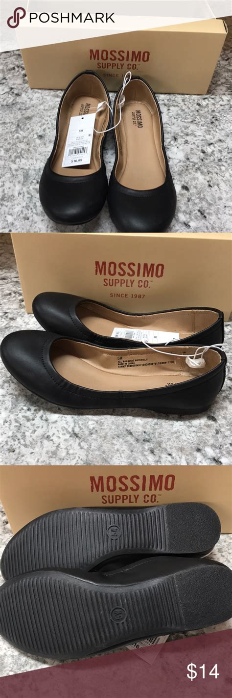 Mossimo Womens Black Flat Shoes Size 5w New Black Flats Shoes