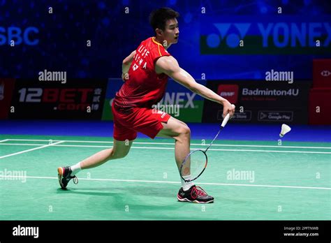 China S Li Shi Feng In Action Against Anders Antonsen Not Pictured