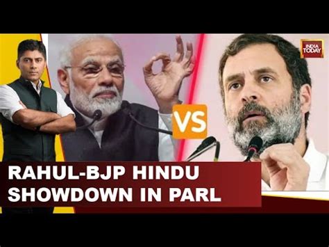 Rahul Gandhi News LIVE Rahul BJP Hindu Showdown In Parliament India