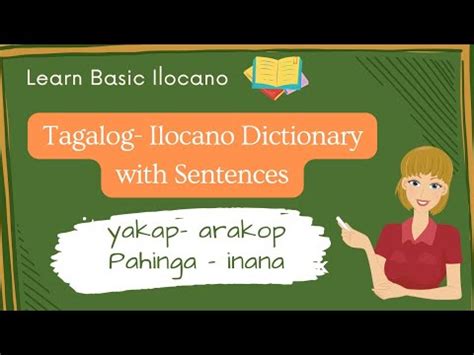 Basic Tagalog Ilocano Dictionary Ilocaknows Ilocano Dictionary